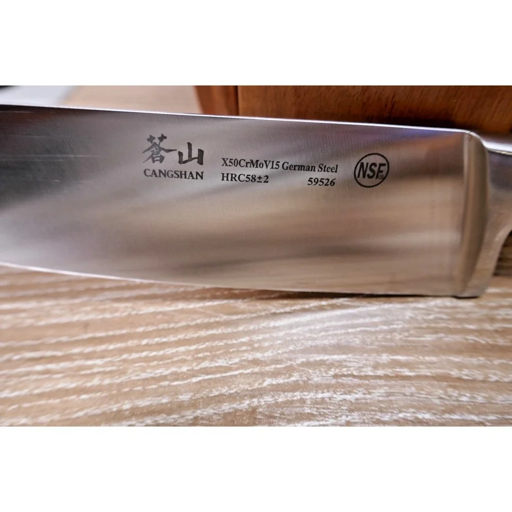 Cangshan V2 Series 1022520 German Steel Forged 5-Piece Starter Knife Block Set